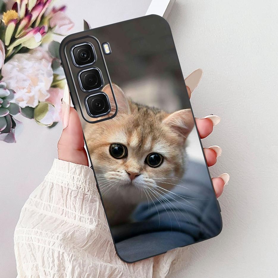 Чехол для Infinix Hot 50 Pro Plus X6880 Милый чехол-рыбка Кои Мягкий ТПУ Чехол для телефона Для Infinix Hot 50 Hot50 Pro 4G X6881 X6882 Сумки