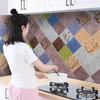 1Pc Kitchen Oil Resistant Stickers with High Temperature Resistance Smoke and Rain Hazy Style Wallpaper Stove Top Waterproof Self-adhesive Wallpaper