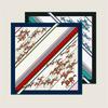 POBING Manual Hand Rolled Twill Silk Scarf Women Horse Double Print Square Scarves Wraps Echarpes Foulards Femme Hijab 90CM