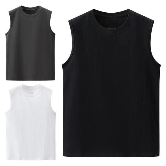 Унисекс, летний жилет для фитнеса, однотонный, бесшовный, с круглым вырезом, без рукавов, свободный, тонкий, эластичный, быстросохнущий пуловер, повседневный спортивный топ для спортзала