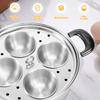 Egg Poacher Stainless Steel Poached Egg Maker Pot Egg Poaching Pan Stovetop Egg Poacher Pot for Induction Cooktop Gas Cooktop