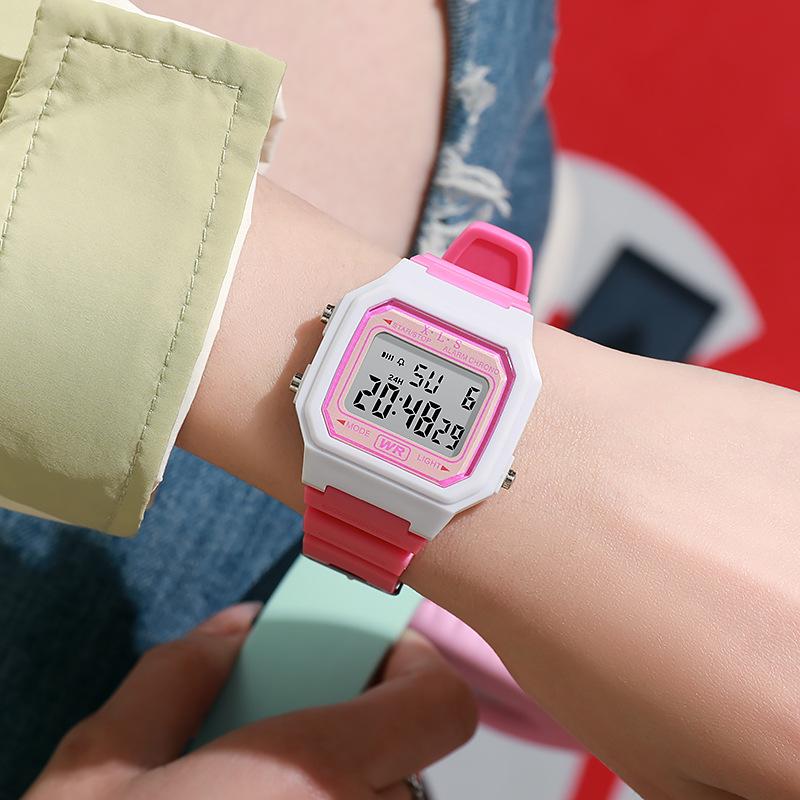 Новые детские светодиодные цифровые часы студенческие многофункциональные спортивные часы для улицы минималистичные мужские и женские электронные часы