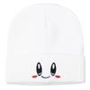 Unisex Knit Beanie With Big Eyed Smiling Face Embroidery Design For Winter