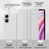 Чехол-книжка с тройным сгибом для Xiaomi Redmi Pad 2 Pro 12.1 дюйма, магнитная подставка, защитная обложка из ПУ-кожи, автоматический сон/пробуждение