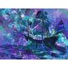 Diamond Painting Sea Sailboat Scenery Rhinestones Painting Diamond Embroidery Landscape Wallpaper