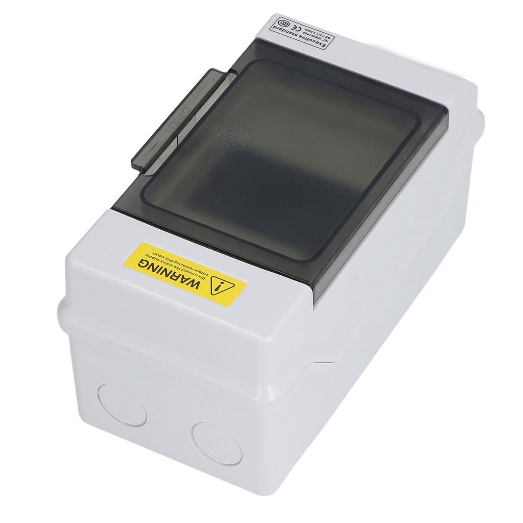 Распределительная коробка Водонепроницаемый 4-ходовой пластиковый распределительный корпус Прозрачная крышка Крепление на DIN-рейку