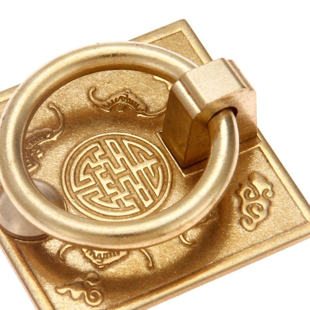 Ручка-тяга Bat квадратное кольцо антикварная ручка для ящика ретро дверное кольцо ручка для шкафа