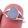 Natural Australian Opal Gemstone 925 Solid Sterling Silver Jewelry Ring S.8 N1w74