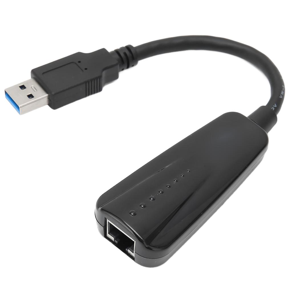 Адаптер USB к Ethernet 101001000M USB 3.0 к RJ45 LAN ABS Сетевой адаптер Совместим для Windows для