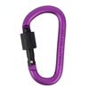 Outdoor Screw Lock Buckle D Shaped Carabiner Clasp Keyring Clip Camping Kits Sports Rope Buckle Water Cup Buckle  Tool