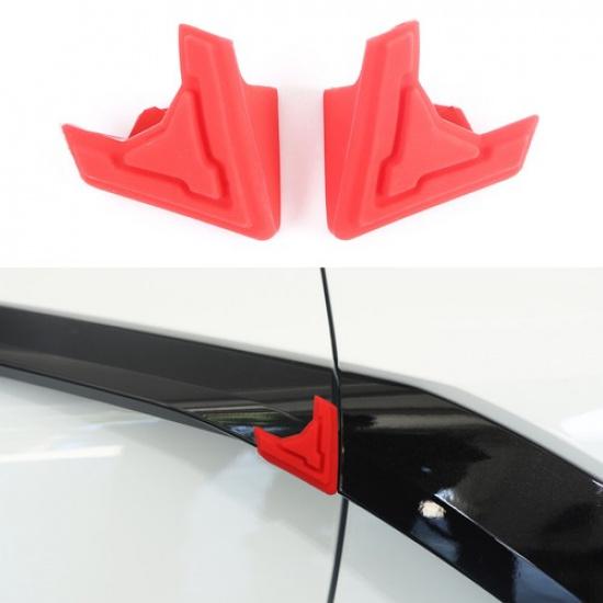 Red Silicone Door Anti-Collision Sticker Trim For Corvette C8 +