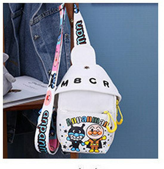 Anpanman Parent-Child Canvas Crossbody Bag - Fashionable Cartoon Design for Women and Students