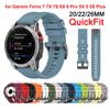 Силиконовый браслет для Garmin fenix 7X 7 7S 6 6X Pro Ремешок для часов для fenix 5X 5S Plus 3HR 945 935 Запястье 20 22 26 мм QuickFit