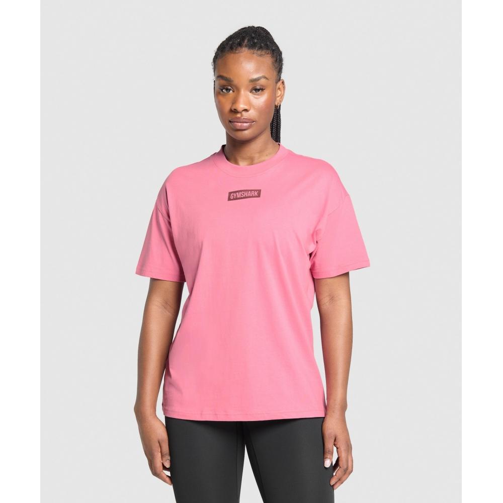 Gymshark Block Oversized T shirT sunseT Pink B6a3z Kcll