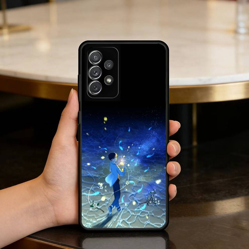 Новый Водный Сон Арт Мягкий Силиконовый Черный Чехол для Телефона Для Samsung Galaxy A73,A72,A71,A70,A53,A52,A51