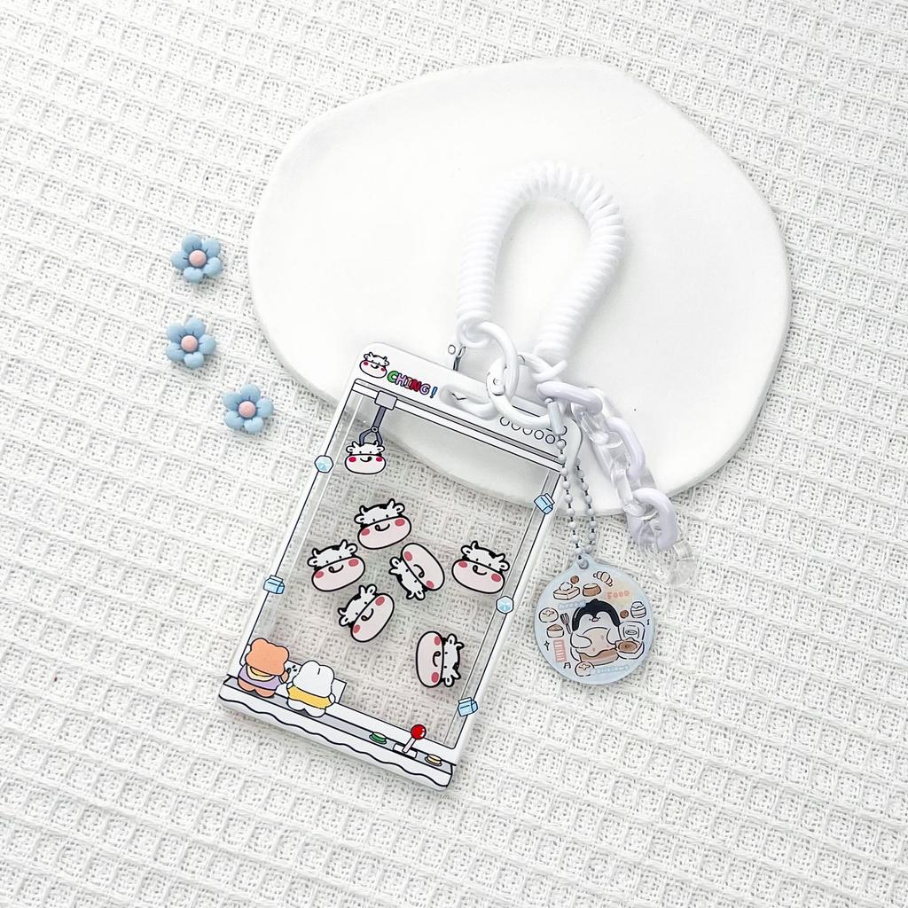 Милый креативный дизайн, забавный держатель для фотокарт Kpop, милый мультяшный держатель для студенческого удостоверения личности, чехол для семейного фотодержателя для друзей
