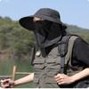 Leisure Face Covering Fishing Hat Sunscreen Mountaineering Hat New Sunshade Hat  Men's