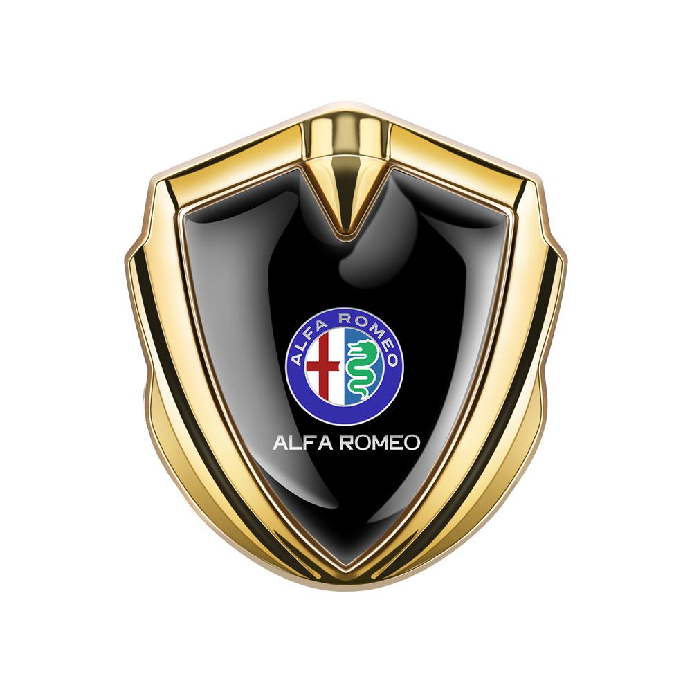 MABX8 3D Metal Car Body Trunk Emblem Sticker Badge Decoration Decal For Alfa Romeo Giulietta Sportiva 159 Stelvio 147 Auto Accessories