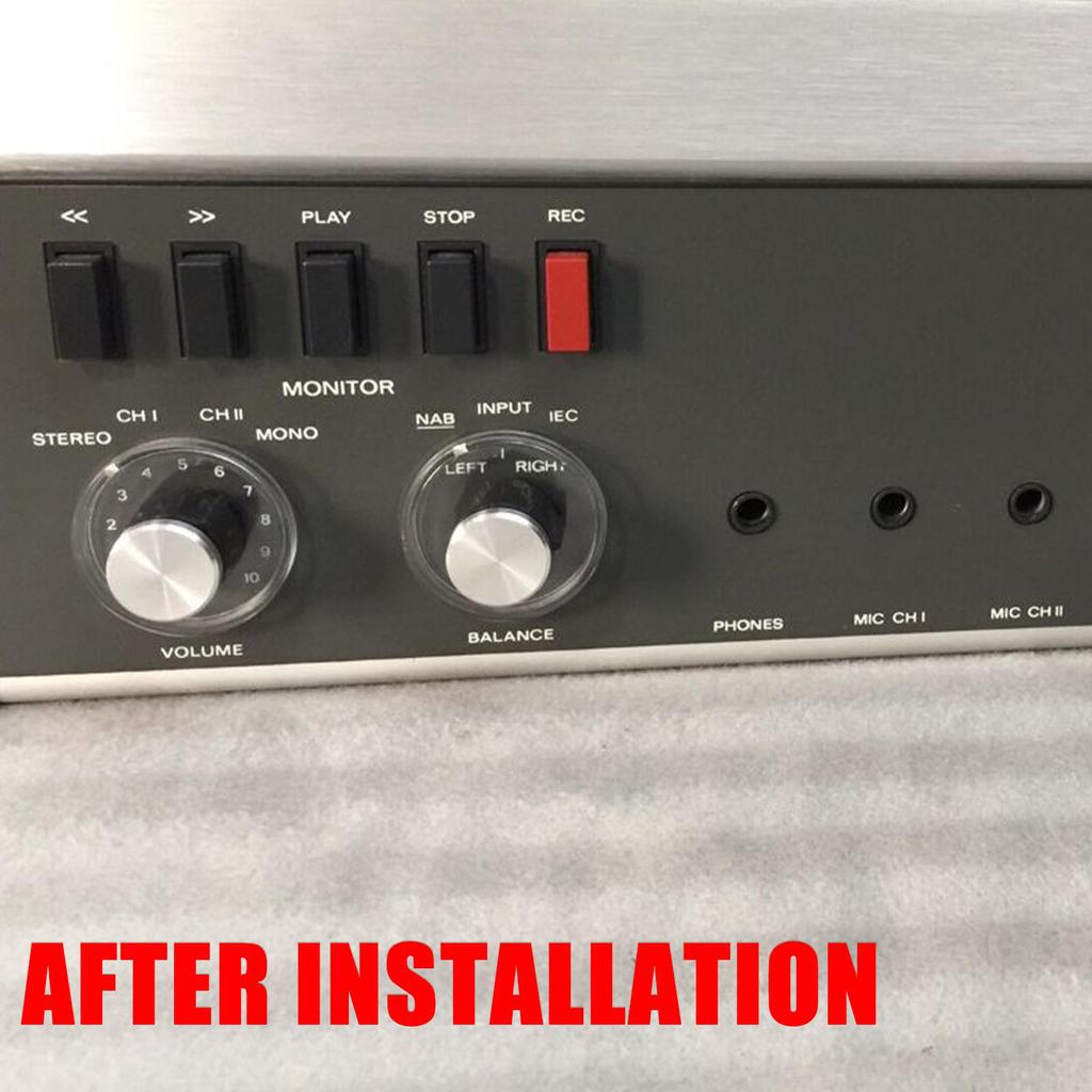 4 шт. серебристого цвета алюминиевая поворотная электронная ручка управления открывалка крышка для REVOX A77 A76 A78 ручка переключателя