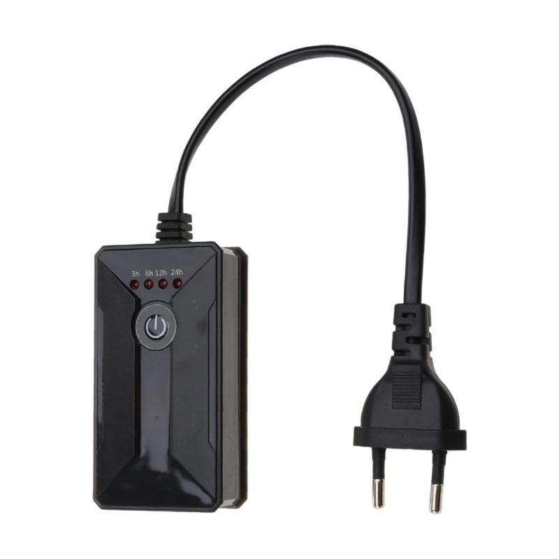 4 Presets Mechanical Timer Outlet 100W 3H/6H/12H/24H Daily Cycle For Aquariums Lights Strips Hydroponics Fan 110V 220V