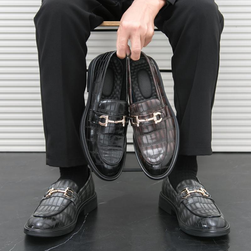 Мокасины на платформе, мужские кожаные туфли, модная обувь для отдыха на открытом воздухе, дышащие мокасины без застежек, мужская повседневная обувь, мужская модельная обувь ручной работы