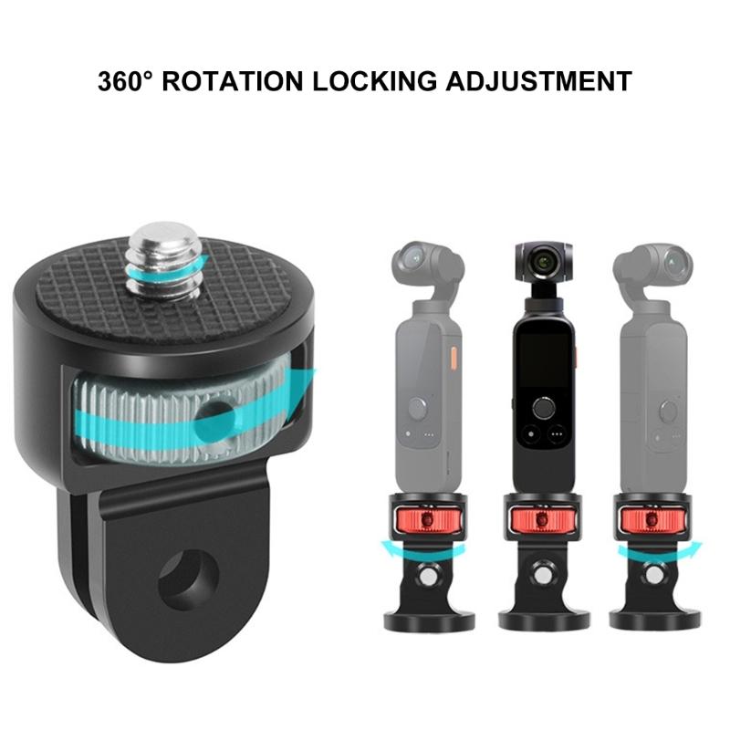 Quick Release Action Camera Adapters Screw Anti Shock Aluminum Alloy Frame Seamless for Action5 Multiple Devices