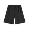 Li Ning Sports Lifestyle Series Solid Color Mid Waist Breathable Versatile Straight Leg Cargo Shorts Men Shorts Black AKSV409-4
