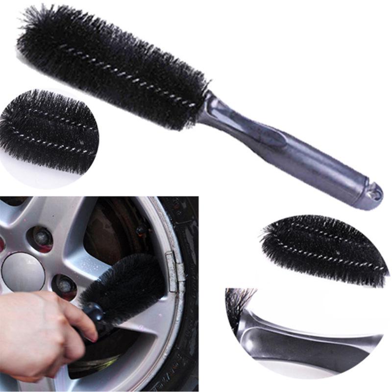 PC Car Wheel Brush, Tire Cleaning Brush Tool, Car Rim Cleaner, Vacuum Cleaner Handle, Wheel Car Detail Brush