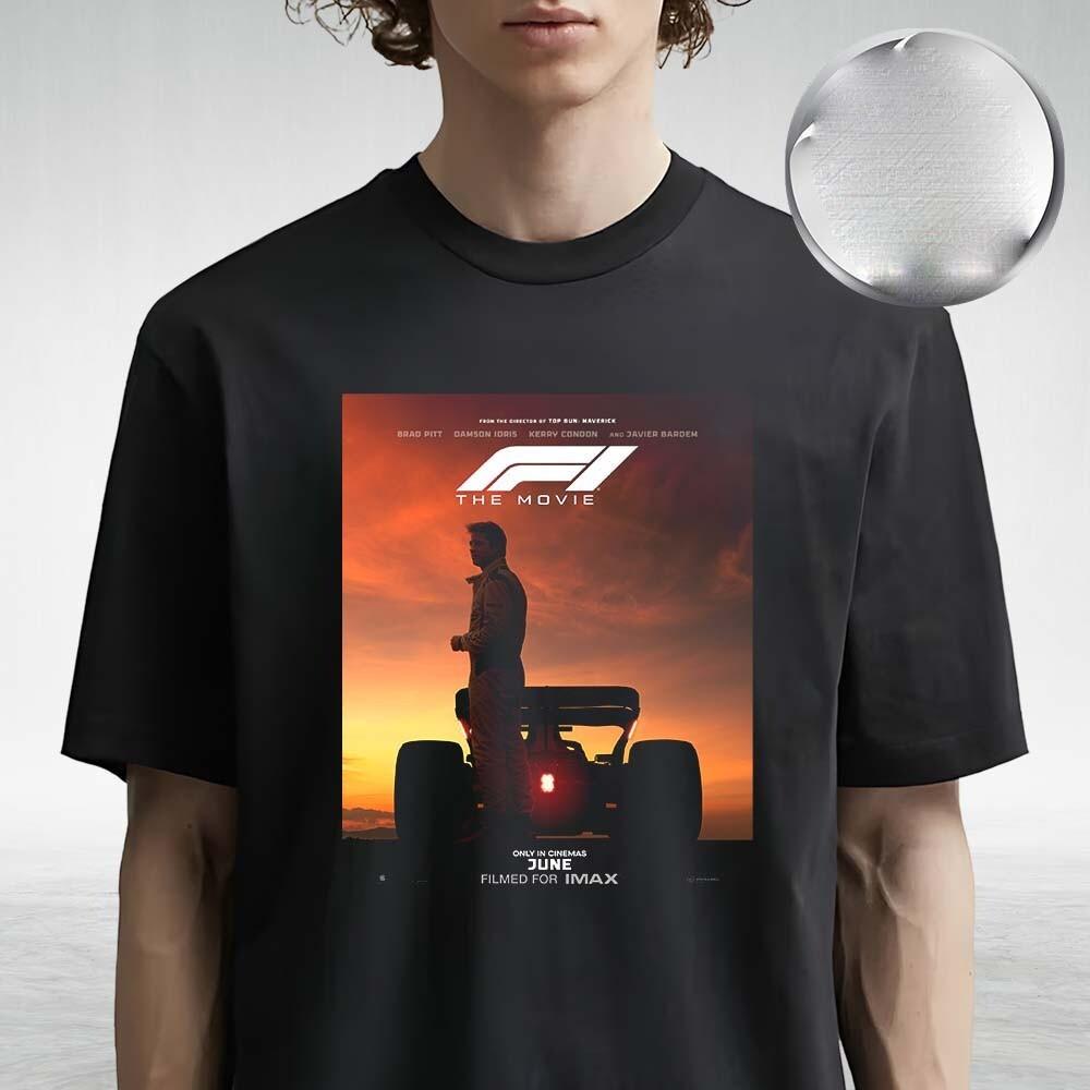F1 The Movie Новая футболка Выпуск в Июне 2025 Унисекс Футболка Размеры S-4XL Унисекс Футболка