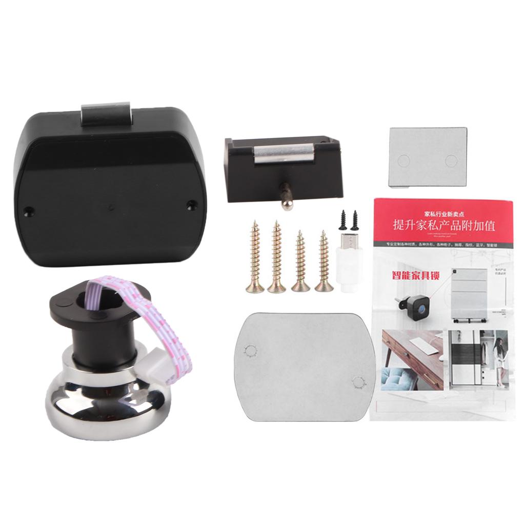 Smart Biometric Fingerprint Lock Fast Unlock Anti Theft for Home Office Storage Cabinet Wardrobe