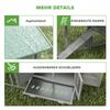 Chicken Coop Wooden Hen House with Free-range Run Nesting Box Ramp Pull-out Tray for 2-4 Chickens 168x75x103cm Grey