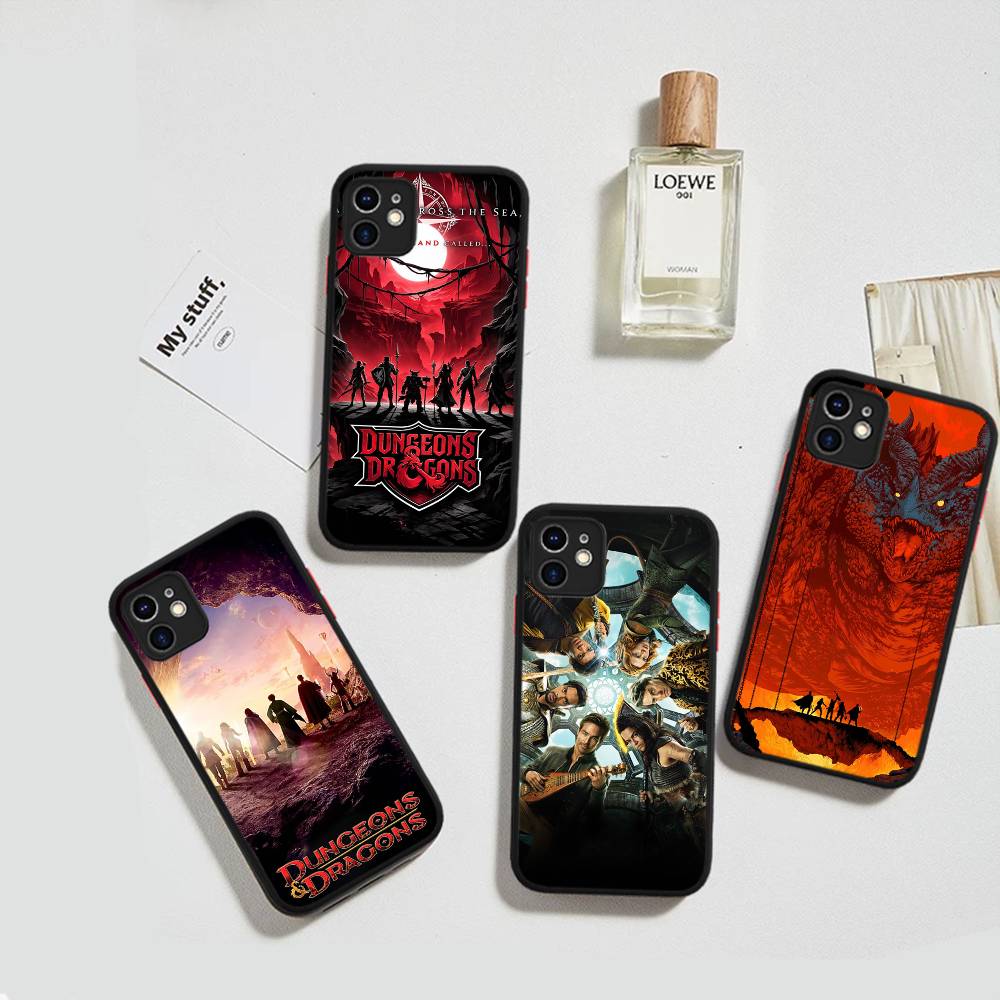 Fantasy Movie D-Dungeons D-Dragons Phone Case For IPhone 16 15 14 Plus 15 13 12 11 Pro Max X XS MAX Matte Cover