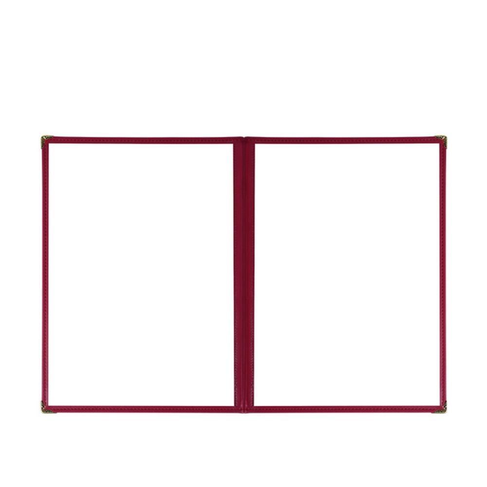 Прозрачная ПВХ обложка для меню формата А4, металлические уголки, книга для отображения цен меню, папка на кольцах, бар, кафе