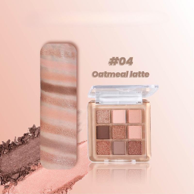 9 цветов матовые блестящие тени для век палитра теней для век Diamond Shimmer телесный блестящий макияж