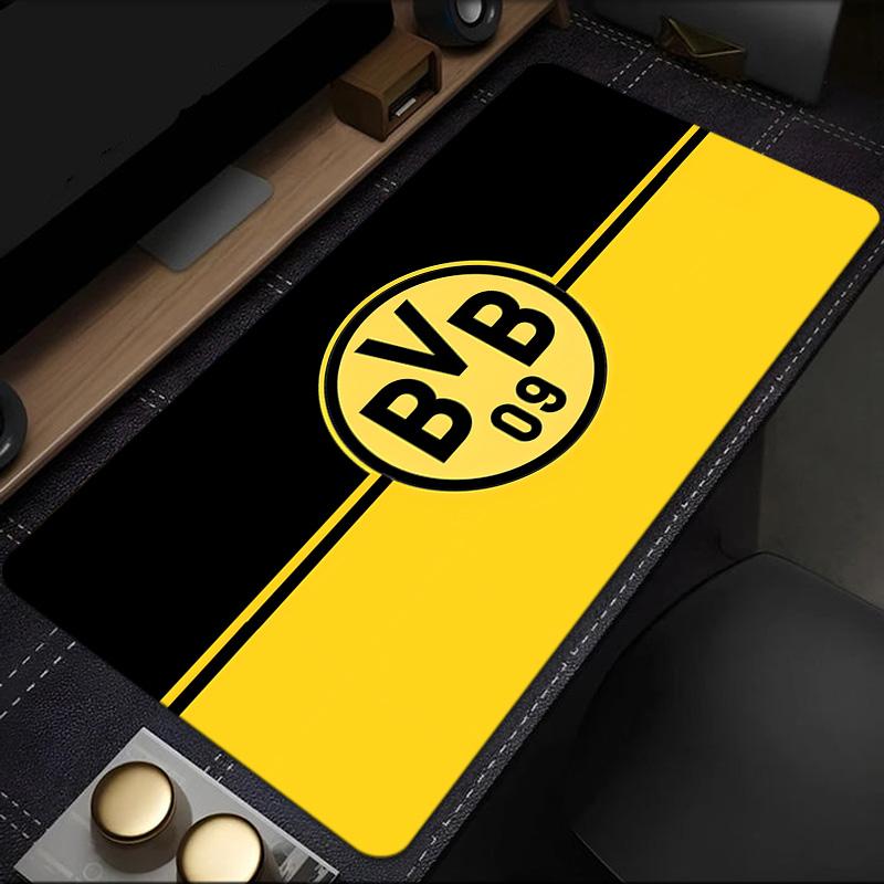 Коврик для мыши футбольного клуба Bvb 09, резиновая основа, коврик для стола для киберспорта, коврик для мыши для геймеров и офисного использования, игровой стол, легко моющийся коврик