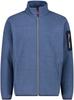 Men's Jacket CMP Fleece Jacquard-Knit-Tech Jacket (38H2237) Bluestone