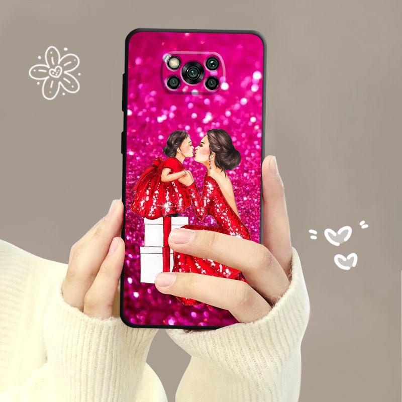 Чехол для Xiaomi Poco X3 Nfc X4pro X5 M3 для Mi 12 13 11 10 10t 8 Note10 Lite 11ultra 11t F1 для женщин Super Mom Baby Princess Queen