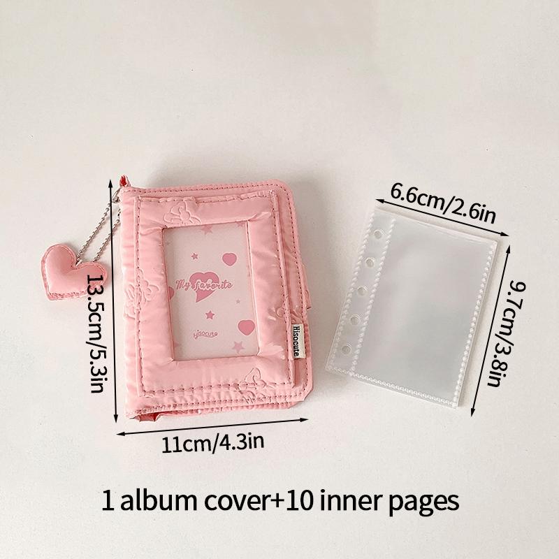 Binder Photocard Holder Kpop Photo Albums for Photocard Binder Cards Collect Book 10pcs Inner Pages Photocard Case