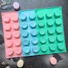 15 Cavity Cylinder Shaped Silicone Mold Diy Chocolate Cookie Sandwich Tool Diy Jelly Pudding Candy Kitchen Cake Baking Mold