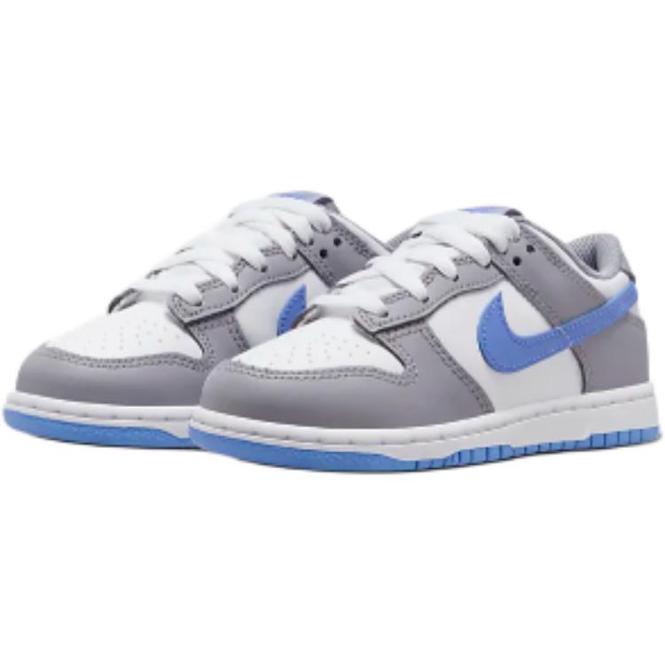 Nike Dunk Low PS Cement Royal Pulse Kids Sneakers Grey White Cement-Grey FB9108-121