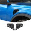 Linskip Fender Vent Trim Kit for 2021-2024 2026 Ford Bronco Standard, Fender Vent Covers for Bronco 2/4 Door Accessories Gloss Black