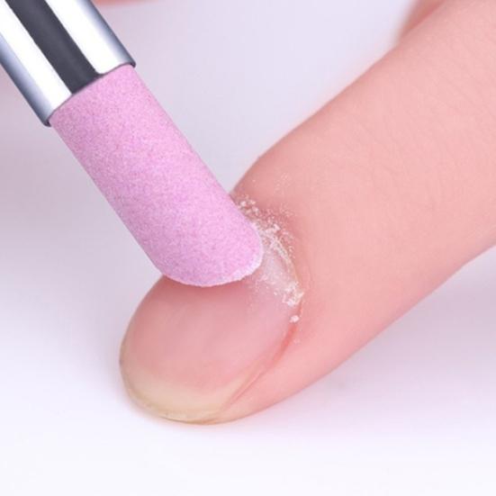 5шт Pro кварцевый скраб для ногтей ручка-толкатель триммер для удаления кутикулы маникюрный инструмент