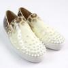Excellent Christian Louboutin Slip-on  Ivory Brown Patent leather mens 42 Used