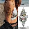 Hot Sale 1PC Waterproof Temporary Tattoo Sticker Rose Flower Tattoo Skull Flower Body Art Arm False Sleeve Tattoo Women