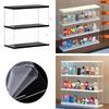 2/3 Layer Display Case for Mini Funko Pop Figures with Light Storage Cabinet Shelf Showcase for Toys Mini Figures Collectibles Storage Rack