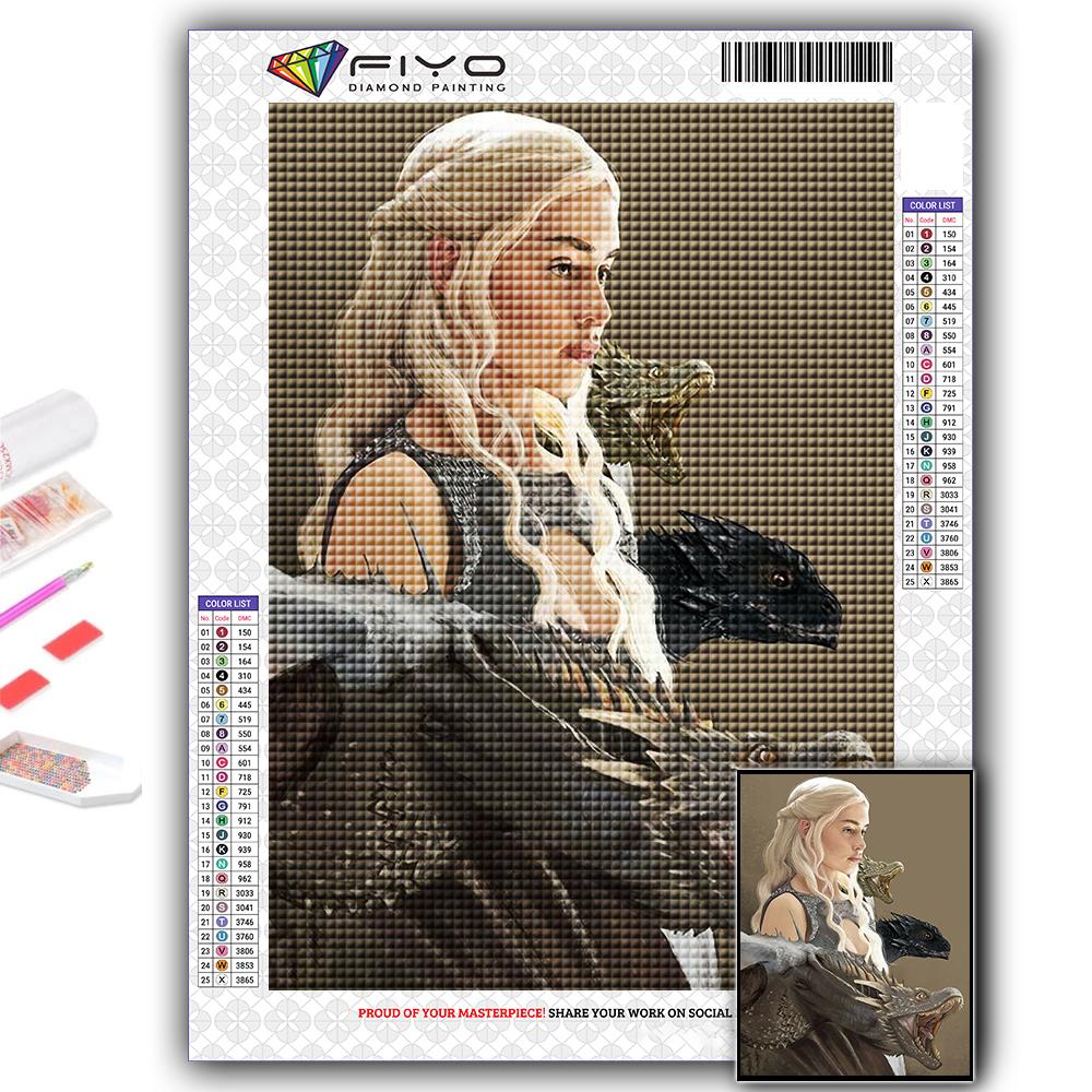 DIY 5D алмазная живопись Дракон и красота комплект для вышивки крестом полная дрель вышивка мозаика художественная картина стразы подарок