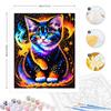 Frame Diy Painting By Numbers For Adults Kits Colorful Cat Handmade Animals Starter Kit For Home Decors 40x50cm
