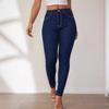 Summer Retro Pencil Jeans for Women Butt Lifting Slim Fit Stretch Trousers