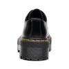 Thick-soled Martin boots leather round head low-top small leather shoes female students thick-soled loose