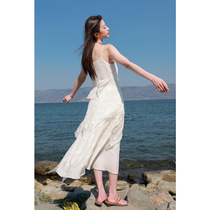 Платье-комбинация макси из кружева с V-образным вырезом Sancai больших размеров